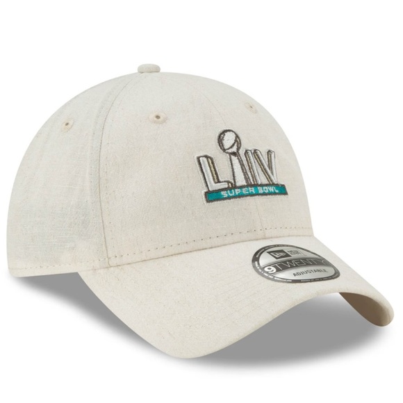 Super Bowl LIIV Miami 2020 Cap Hat Adjustable Adult Cotton Khaki Neutral NWT - Picture 3 of 16